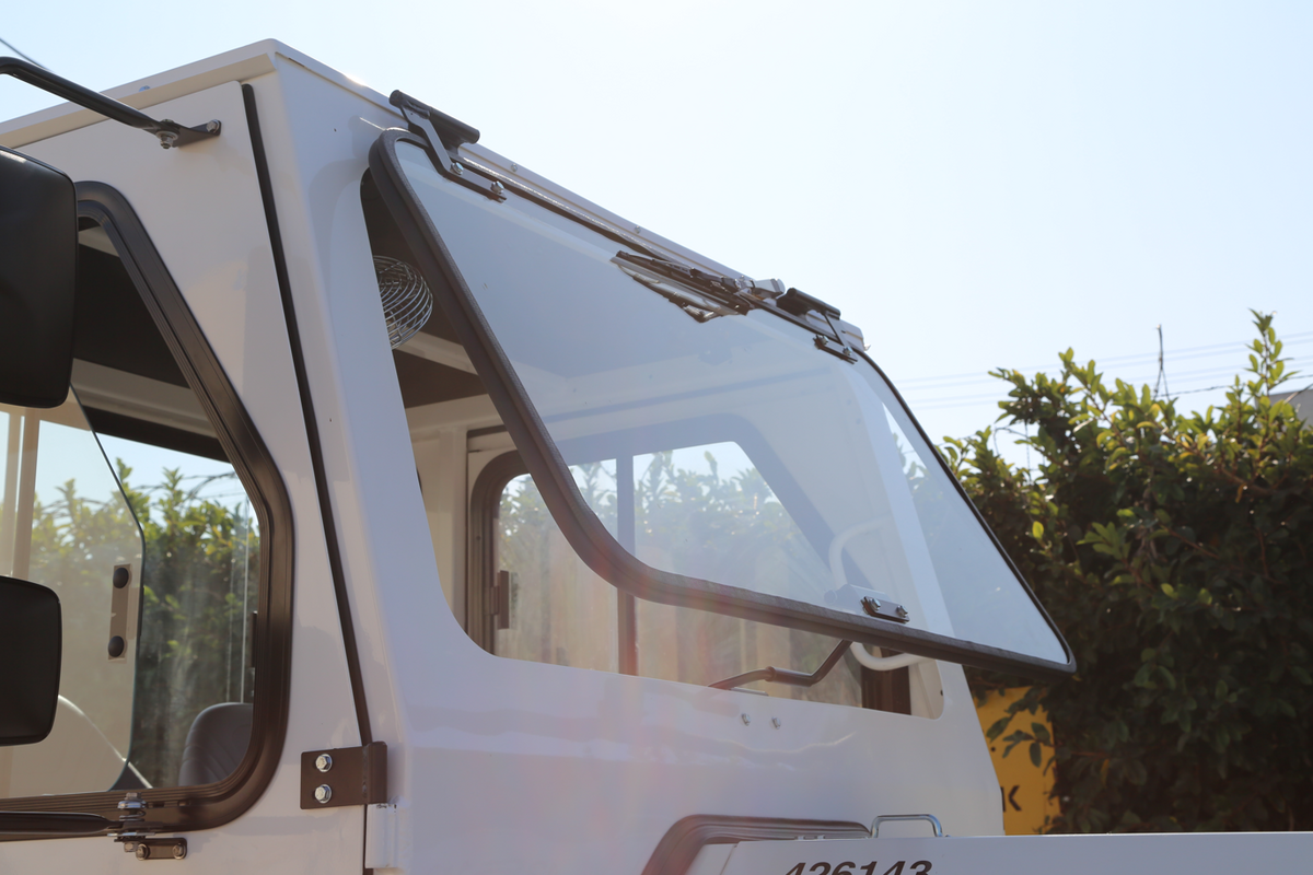 Tiger Tow Tractor Cab Front Hinged Windshield